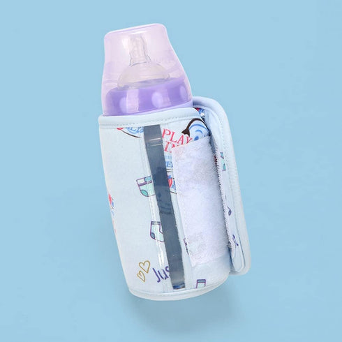 Pilarmuture Washable Baby Bottle Warmer, USB Portable Milk Heat Keeper,Maintain Perfect Temperature for Baby Milk,Used