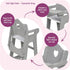 18 Inch Badger Basket Executive Doll High Chair - Wooden Toy Chair with Liftable Tray, Fabric Seat Trim, and Realistic