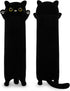 Large Cat Stuffed Animal-35.5 Black Cat Plush,Cute Plushies Long Animal Body Pillows,Kawaii