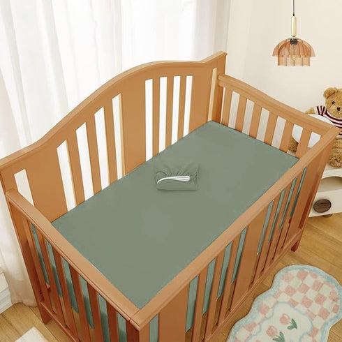 OnlineBestDeal's Pack of 2 Baby Crib Fitted Sheet for Boys & Girls 100%