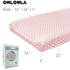 Owlowla Changing Pad Cover, Soft Minky Dots Changing Table Sheets for Baby Boy and Girl, 2 Pack (Pink & Cream)