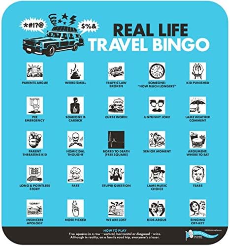 Real Life Travel Bingo - Breaking Games - Compact & Durable Family Game for Road Trips, Flights, and Adventures