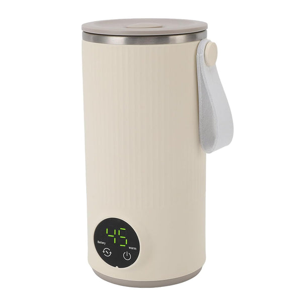 LICAEVEY Portable Milk Warmer with Build in Mixer,USB Charging Fast Heat Up to