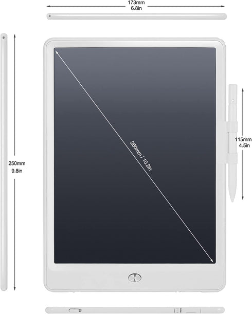 LCD Drawing Pad 10 Inch for Kids with Bag, Digital Notebook & Notepad for Adults, Colorful Writing Tablet for Home,
