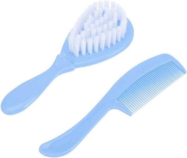 SUPVOX Baby Massage Comb Hair Brush and Comb Set, Hairbrush with Bristles for Newborn Infant Hair