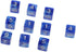 Yiotfandoll 10PCS D6 16mm 6 Polyhedral Dice Dice Acrylic Sided Dice Double Colors Game Dice for RPG MTG DND Dice Table