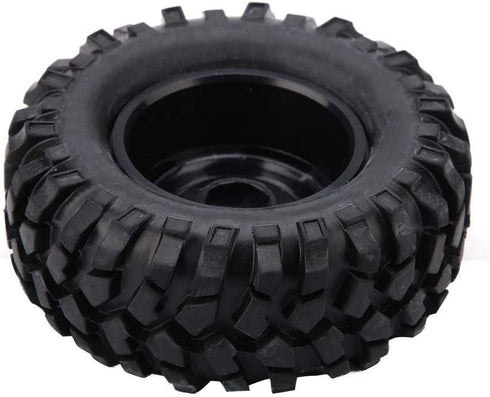 RC Car Tires, 4 Pcs Rubber Tyres for 1:10 Rock Crawler Off-Road Remote Control Car Accessory
