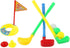 BinaryABC Plastic Golf Clubs Set Toy Golf Kit, Educational Golf Toys Sets for Children (Random Color)
