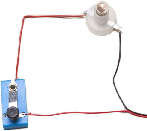 1PC Circuit Material Electrical Experiment Kit, Basic Physics Science Playset with Small Bulb Lights Up