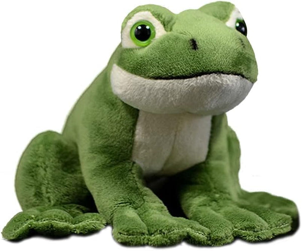 Nohito Kawaii Realistic Frog Plush Toy, 6.2" Green Frog Stuffed Animal, Lifelike Pillow Toys