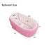 Swimming Inflatable Baby Bathtub,OIF Portable Kid Infant Toddler Thick Soft Cushion Air Pool Central Seat