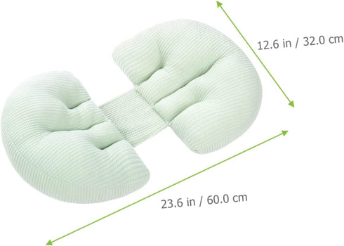 U-Shaped Maternity Pillow - Adjustable Abdominal Support for Pregnant Women