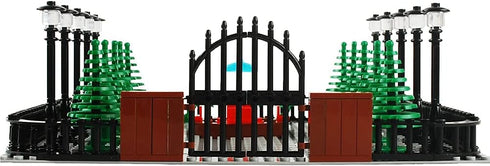 Park Building Blocks Fountain Scenery Accessories Street Set, DIY Building Kit Compatible with All Major Brands