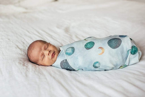 Lunar Design Large Baby Swaddle Blanket - Premium Knit