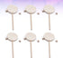 EXCEART 6pcs Wooden Musical Rattle Toy, Unfinished Rattle-Drum for Kids, DIY Painting Educational Toy