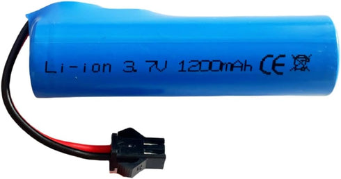 VBILUM 3.7V 1200mAh SM-2P 4-in-1 Li-ion Battery Plug and USB Charger for RC Cars RC Trucks Toy Robots Stunt Cars