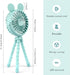 Keweis Stroller Fan Mini Handheld Octopus Fan Baby Fan with Flexible Tripod Wrapped on Stroller, Car Seat, Student Bed