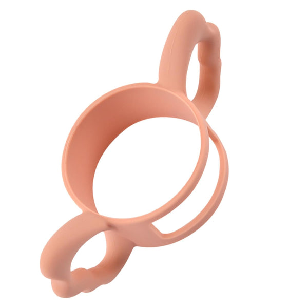 ZUNOXAZ Silicone Feeding Bottle Handle for Milk Bottles Pink Comfortable Grip for Easy