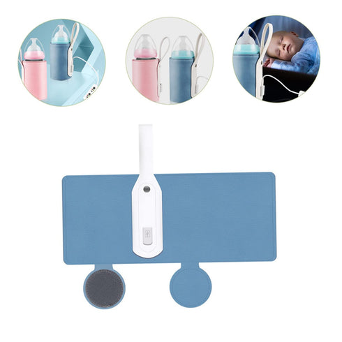 Toyvian Portable Bottle Warmer USB Heated Milk Warmer Cover for Travel Temperature for Feeding Bottles for Indoor