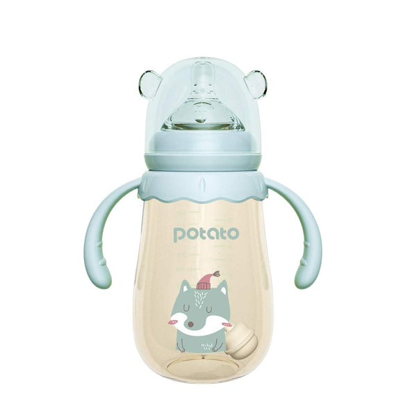 POTATO Baby Bottles PPSU Baby Feeding Bottle 10 oz Anti-Colic Bottles with