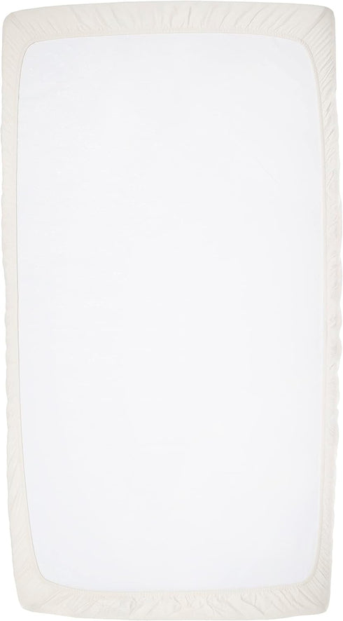 100% (2 Pack) Organic Cotton Fitted Crib Sheets - GOTS Certified Organic Cotton, All-Natural, Dye-Free, Unbleached