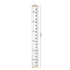 PandaEar Baby Height Growth Chart Ruler, Removable Wall Decor Measurement for Kids Boys Girls (79" x 7.9", White)
