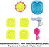 Mattel Replacement Barbie Size Accessories - Foot Bath, Hair Brush, Dryer, Popcorn Bowl, and Plates for Malibu Dollhouse