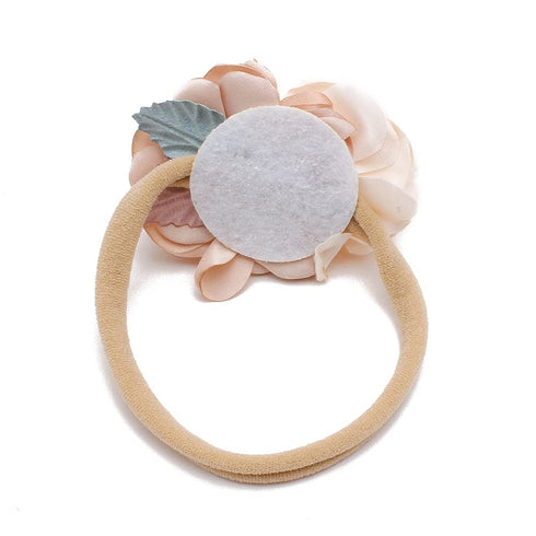 cherrboll 4pcs Baby Girl Flower Headbands, Super Soft & Stretchy Nylon Floral Hairbands for Newborns