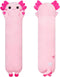 Long Axolotl Plush Toy Body Pillow, 43” Cute Stuffed Animal Gift for Girls and Boys, Soft Kawaii Plushies