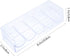 5 Grid Clear Plastic Compartment Storage Container, Organizer Box for Washi Tapes, Craft, Beads, Jewelry & Small Parts