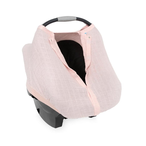 Unreleased Light Pink Cotton Muslin Car Seat Canopy