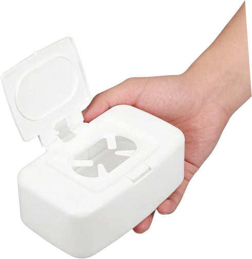 Wet Tissue Dispenser Baby Wipe Container Refillable Dispenser Plastic Container with Lid Minimalistic Decor Plastic