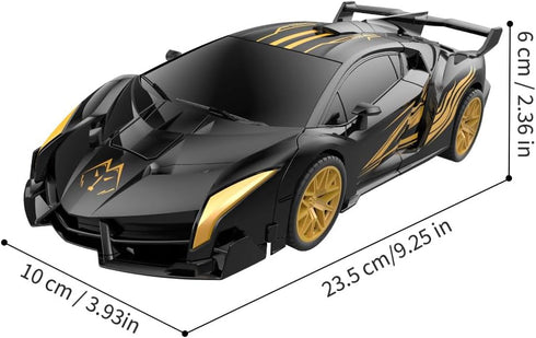 Beamryx 360 RC Toy Stunt Transforming RC Car - Rotation Remote Controlled Car and Robot Toys for Boys Kids
