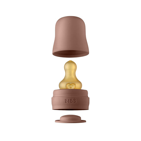 Set BIBS Natural Rubber Baby Bottle | Safe & BPA-Free | Made in Denmark | Woodchuck