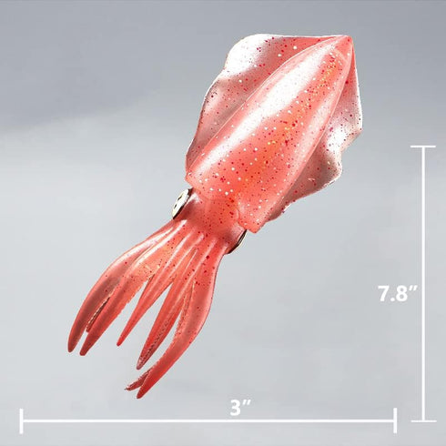 Gemini&Genius Squid Toy for Kids, Marine Bioluminescent Cuttlefish Action Figure, Great for Educational Gifts, Cake