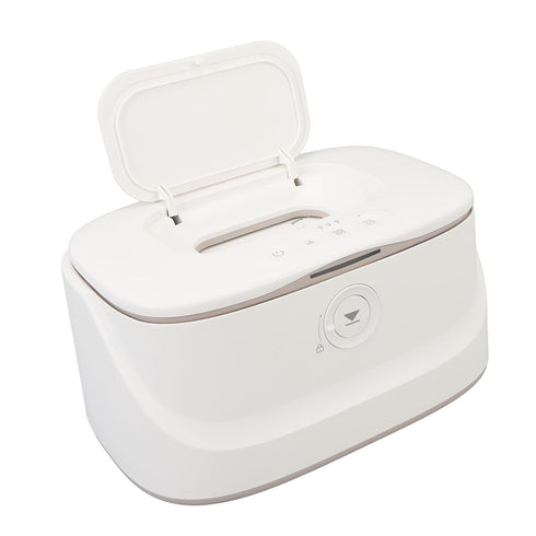 MOTOULAX Baby Wipe Warmer with Sealed Flip Cover Adjustable Temperature Smart Night Light USB Wet Wipes Warmer