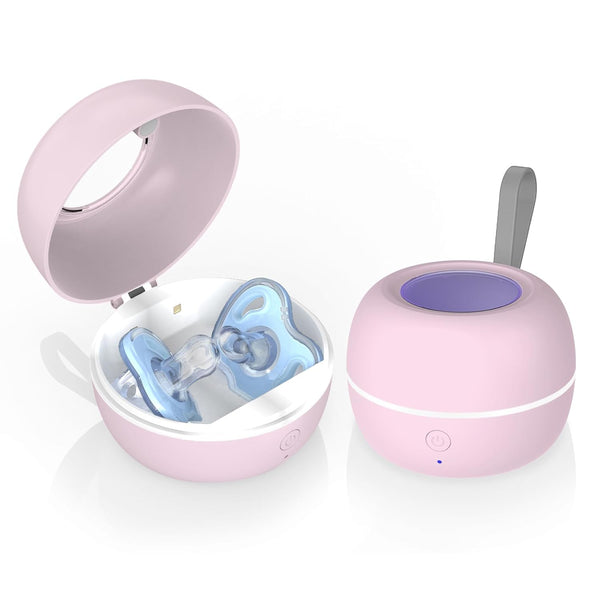 Upgraded Portable Pacifier Sanitizer, UV Light Sanitizer Box, 99.99% Cleaned in 3