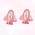 LRXIYODE 2pcs Bath Thermometer for Newborns, Accurate Waterproof Floating Water Temperature Sensor, Pink Bathing Tub