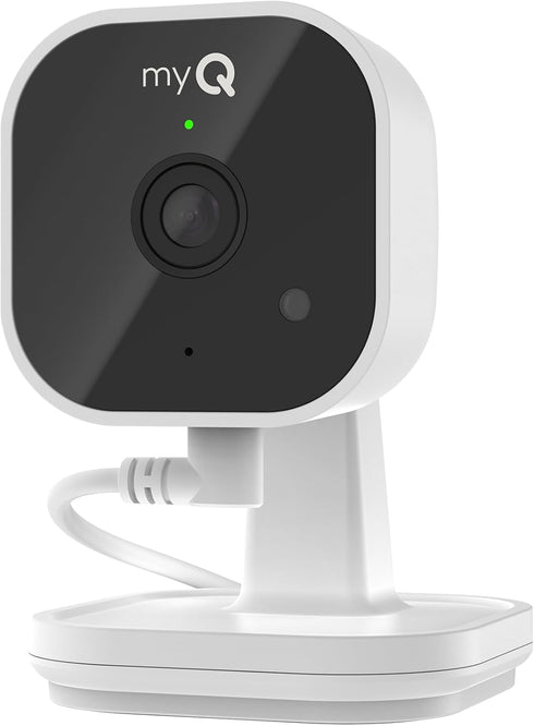 CHAMBERLAIN myQ Indoor Plug-in Security Camera Gen 2 2K Smart Wi-Fi Camera with