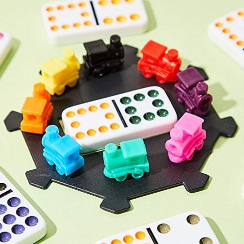 Gejoy 18-Pack Colorful Train Markers for Domino Games