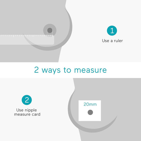 P10 19mm, 2 Pack Paruu Flange Insert Original Breast Pump Parts, Wearable Breast Pump Replacement Accessories