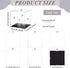FINGERINSPIRE Clear Plastic Minifigure Display Cases, 8.3x8.3x8inch Dustproof Box with Black Base for Models and
