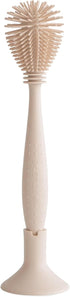 mushie Baby Bottle Brush | Soft Silicone with Suction Base (Shifting Sand)