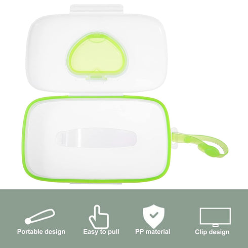 Wet Wipe Holder, Baby Wipes Travel Case, Portable Refillable Baby Wipes Dispenser Case, Wipes Carrying Holder for Home