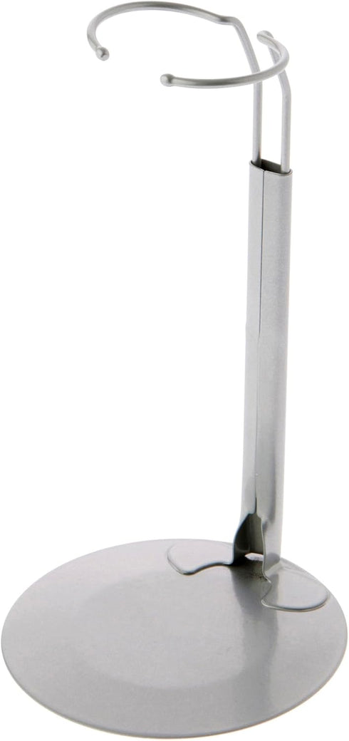 Plymor DSP-70S Silver Adjustable Doll Stand, fits 12, 13, 14, 15, 16,