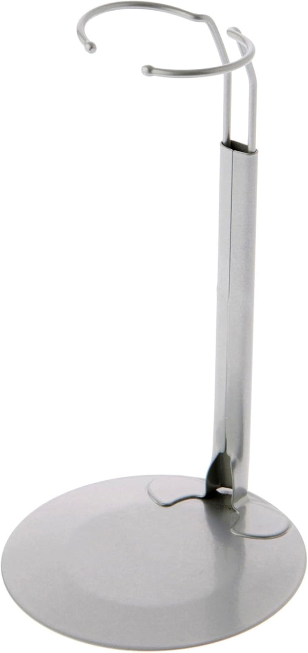 Plymor DSP-70S Silver Adjustable Doll Stand, fits 12, 13, 14, 15, 16,