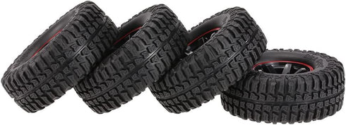 Goolsky 4Pcs AUSTAR AX-3020C 1.9 Inch Tires with Wheel Rim for 1/10 D90 SCX10 CC01 RC Rock Crawler