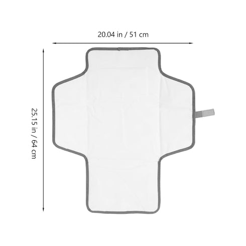 Portable Washable Diaper Changing Mat - Waterproof Newborn Changing Pad with Wave Design