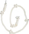Swing Set Stuff 3/4" Knotted Climbing Rope, White with SSS Logo Sticker