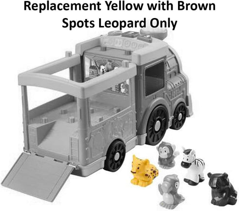 Replacement Yellow with Brown Spots Leopard for Fisher-Price Little People Big ABC Animal Train Playset